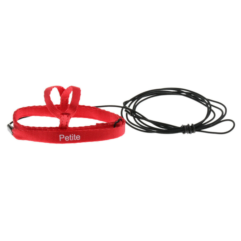 2 Pcs Parrot  Suit Leash Outdoor Adjustable Training Rope Black + Red
