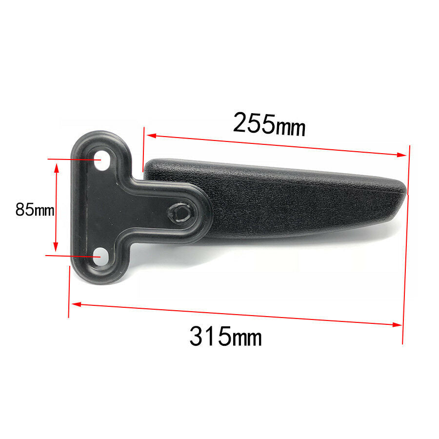 Right Side Armrest Centre Console Arm Rest - Black PU foam Caravan Seat Parts