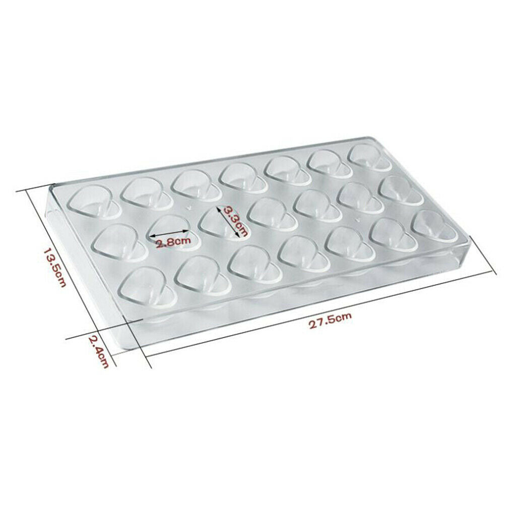 Chocolate Mold Fondant Cake Mould Tray Plastic Dessert Decorating Heart