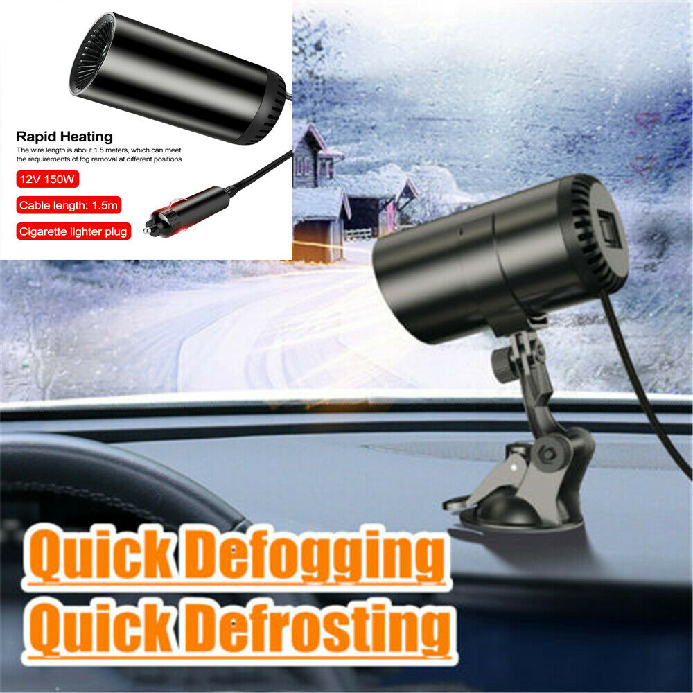 12V 150W Car Windshield Fast Heater Cooling Fan Defroster w/ Bracket Universal