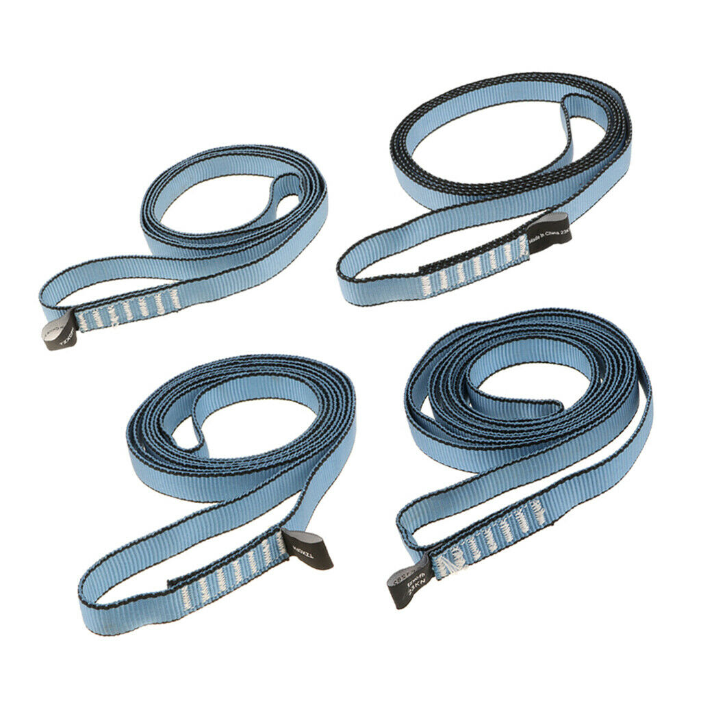 4Pcs Fall Protection Rope Webbing General Outdoor Climbing Belt Equipment