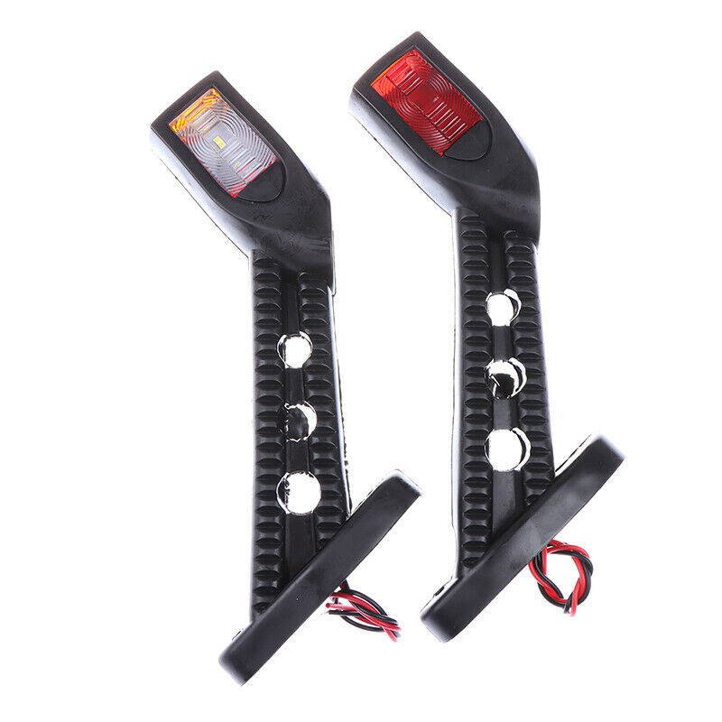 2xLED Side Outline Stalk Marker Lights Lamp For Trailer Truck Carvan Lamp 12BDD