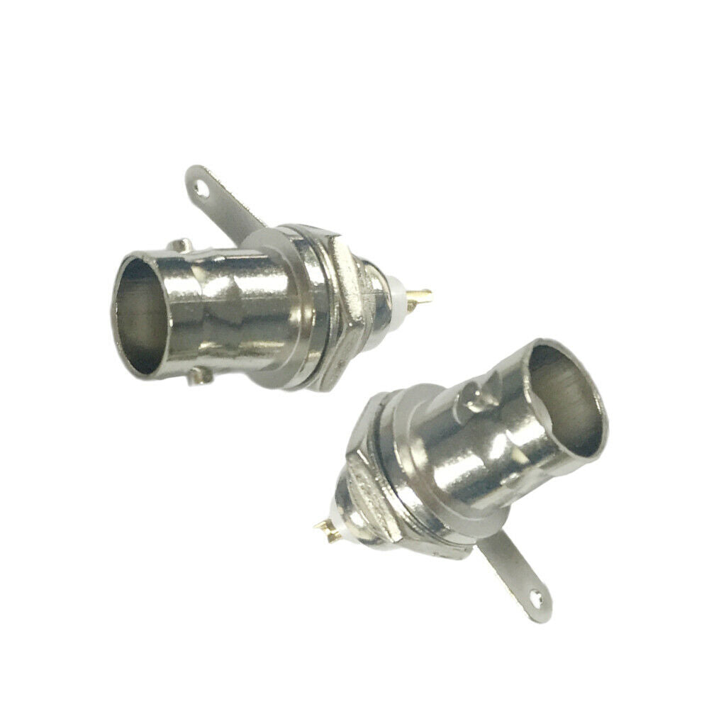 10 Pieces BNC Male Connector Solder RF Connector PCB Plug for Coaxial Cable