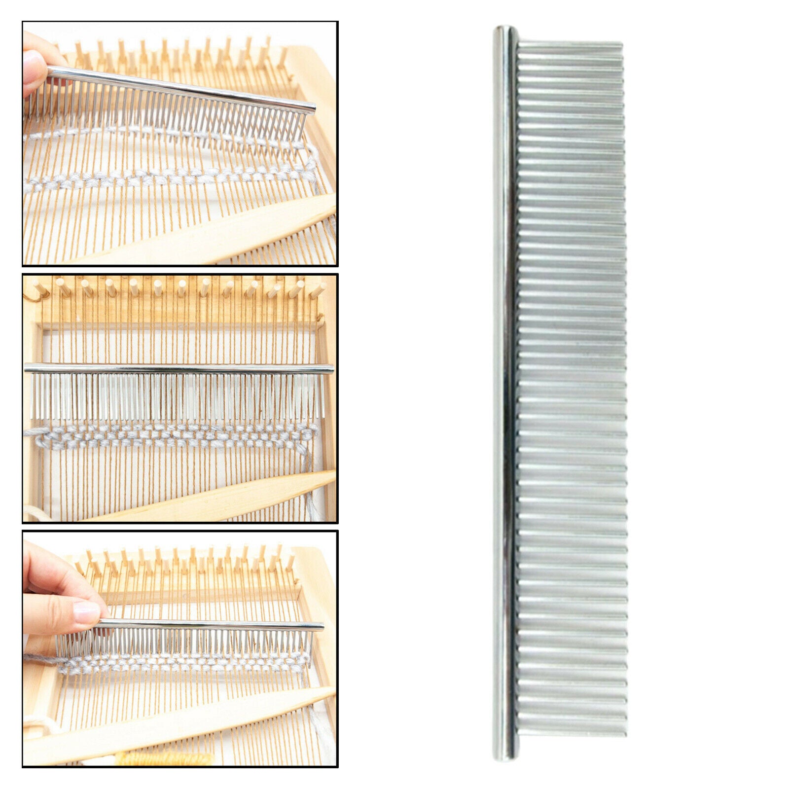 Anti-static Stainless Steel Macrame Fringe Comb Professional Knotting Tools