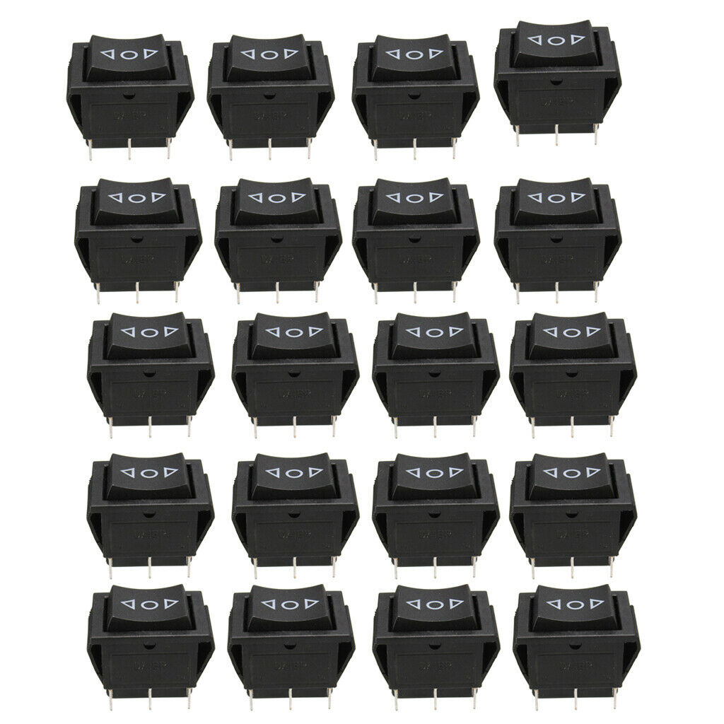 20x 6Pin Car On/Off/On Momentary Power WindowRocker Switch 250V/10A 125V/15A