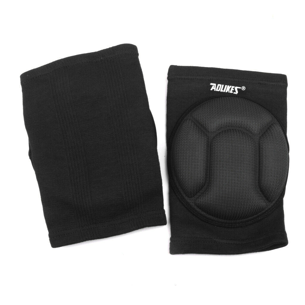 Sponge Knee Protectors Guards Anti Collision Pads for Football Hiphop Black