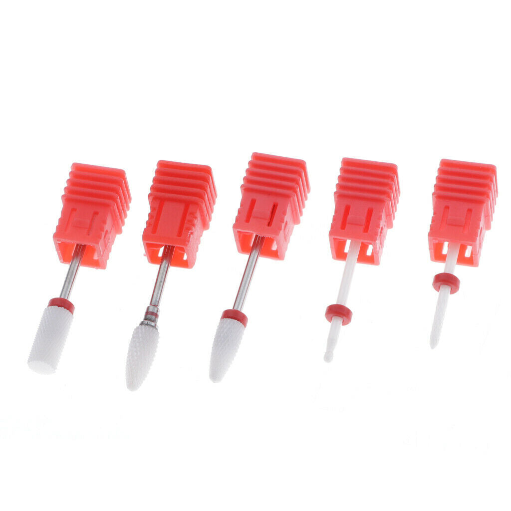 10Pieces Ceramic inch for Acrylic Gel Nail Polishing Manicure Tool Gift