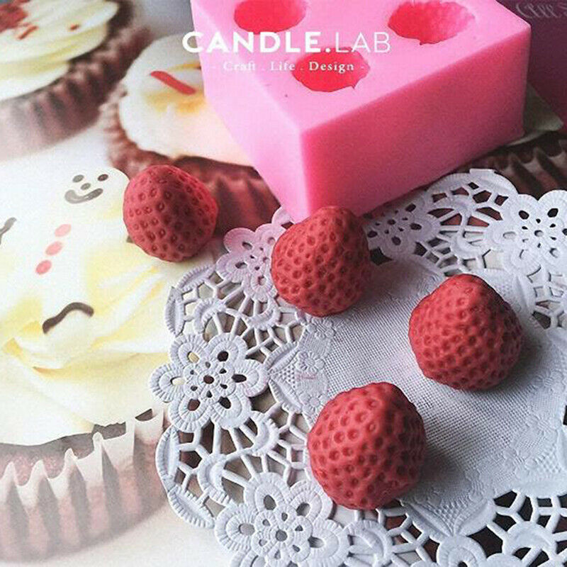 Strawberry Silicone Mould Fondant Icing Wedding Cake Mold Cake Decorating.l8
