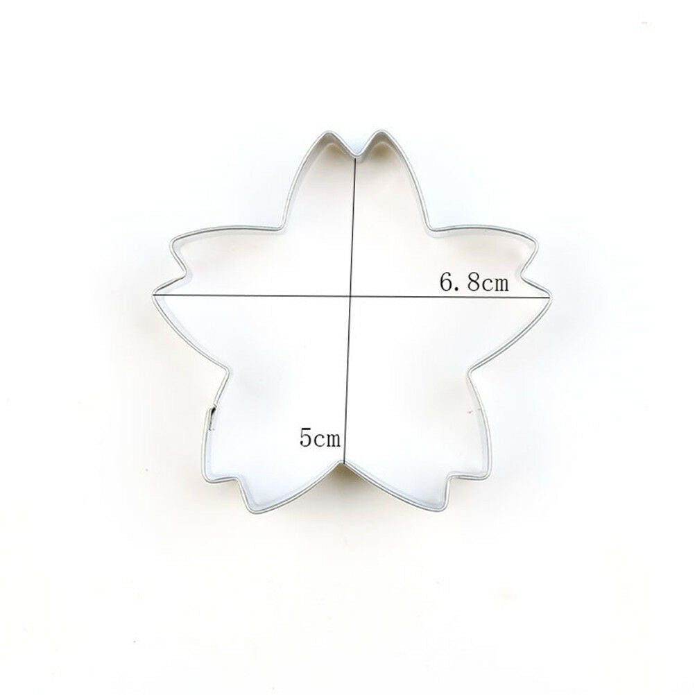 stainles steel cherry blossom cake cookie cutter mold biscuit mold baking .l8