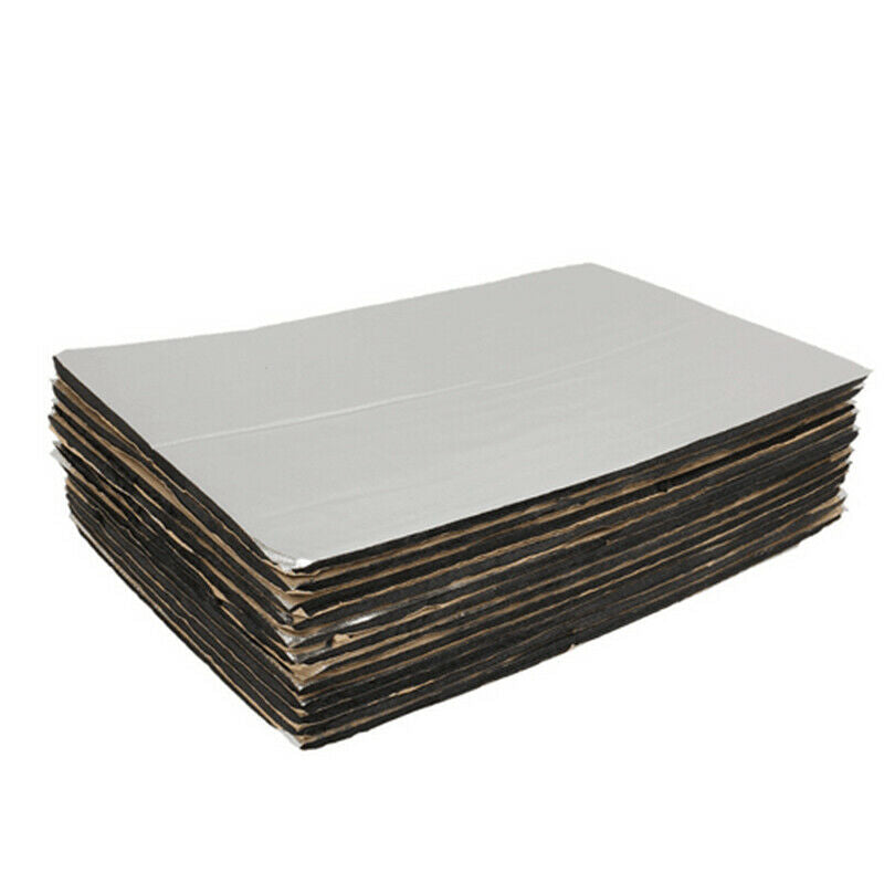 12pcs 5mm Firewall Sound Deadener Heat Insulation Deadening Material Mat 50x30cm