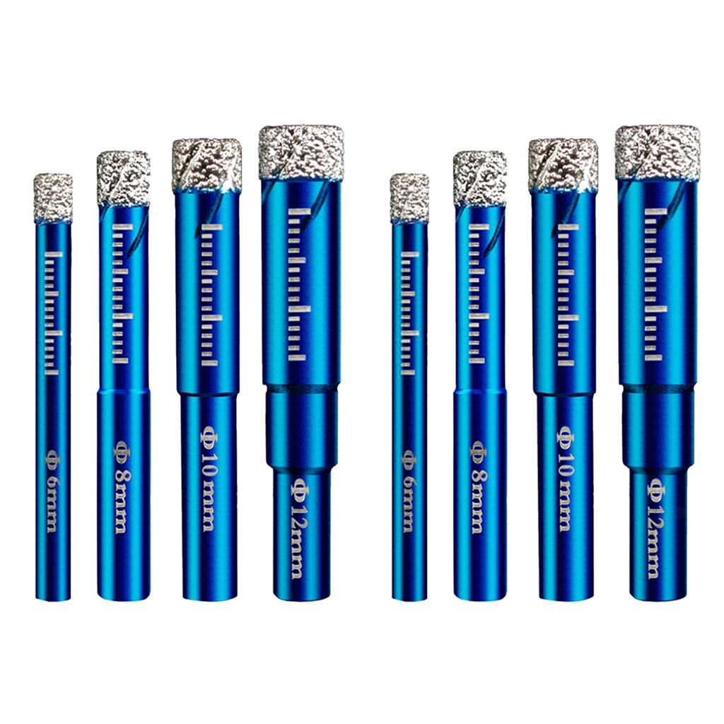 8pc Diamond Core Grit Drill Bit Power Tool for Ceramic Tile Marble Glass