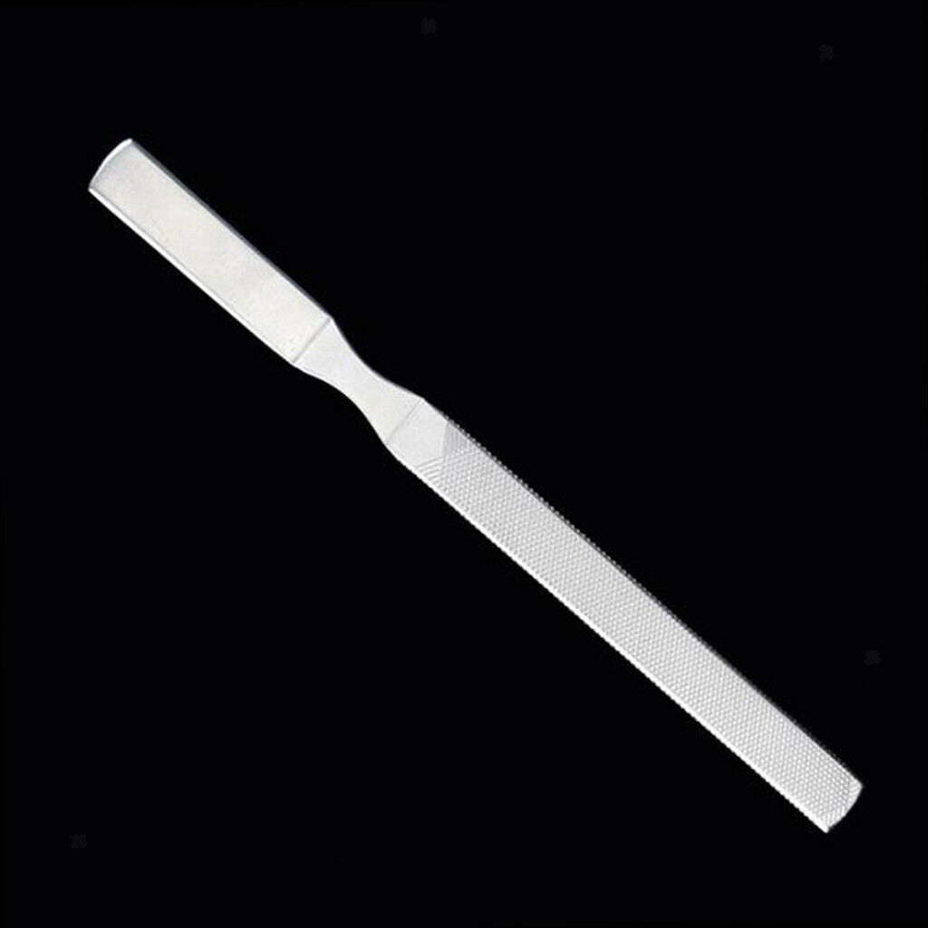 2Pcs Metal Nail Files Double Sided Grinding Polisher Pedicure Manicure Tools