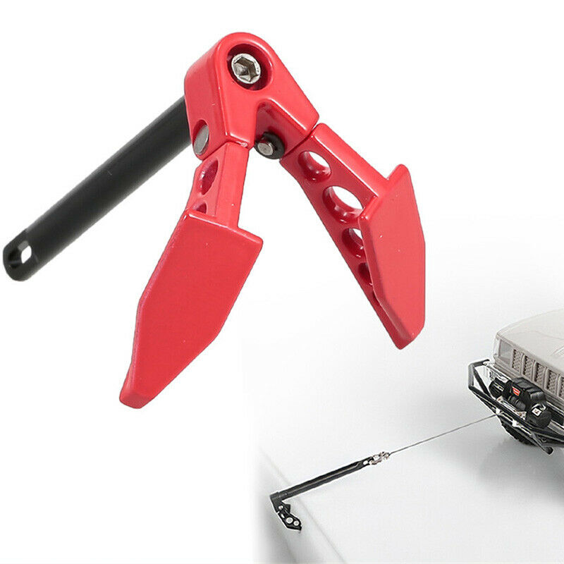 4X(Metal Foldable Winch Earth Anchor Decoration for 1/10 RC Cler Axial SCX1E5S8)