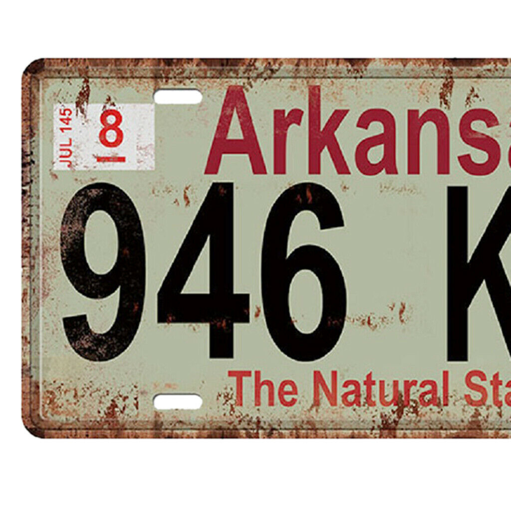 Retro Tinplate Metal Sign License Plate Metal Plaque Pub Bar Wall Decor D