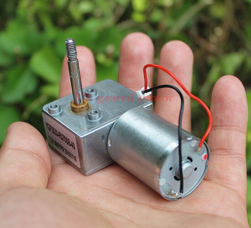 1pcs DC 7.2V 370/7 font gear motor small DC motor two wires 360 rpm