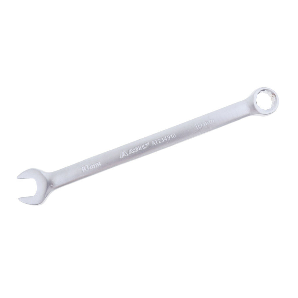 Stubby Metric Combination Spanner Ratchet Wrench 10mm Ring Spanner Open End