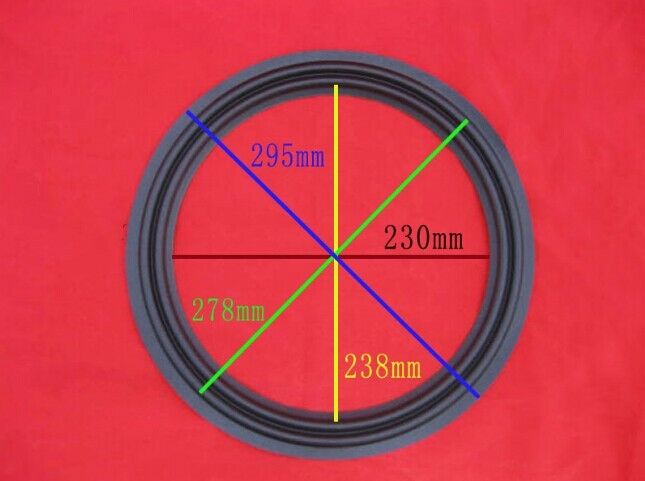 1pcs 12" inch 2-Line Selvage Cloth edge Speaker surround Speaker Repair parts