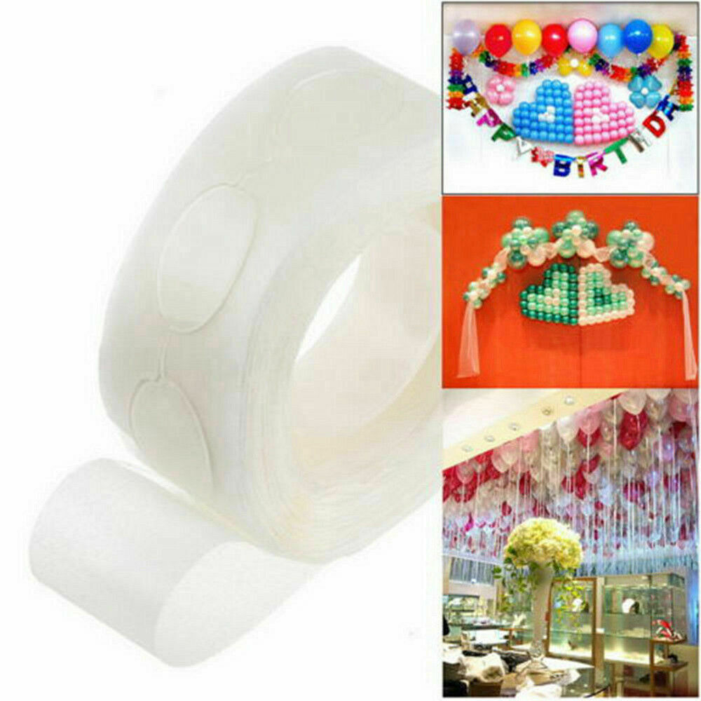 2x 100 Dots Removable Adhesive Dot Foil Balloon Wedding Party Decor Tape