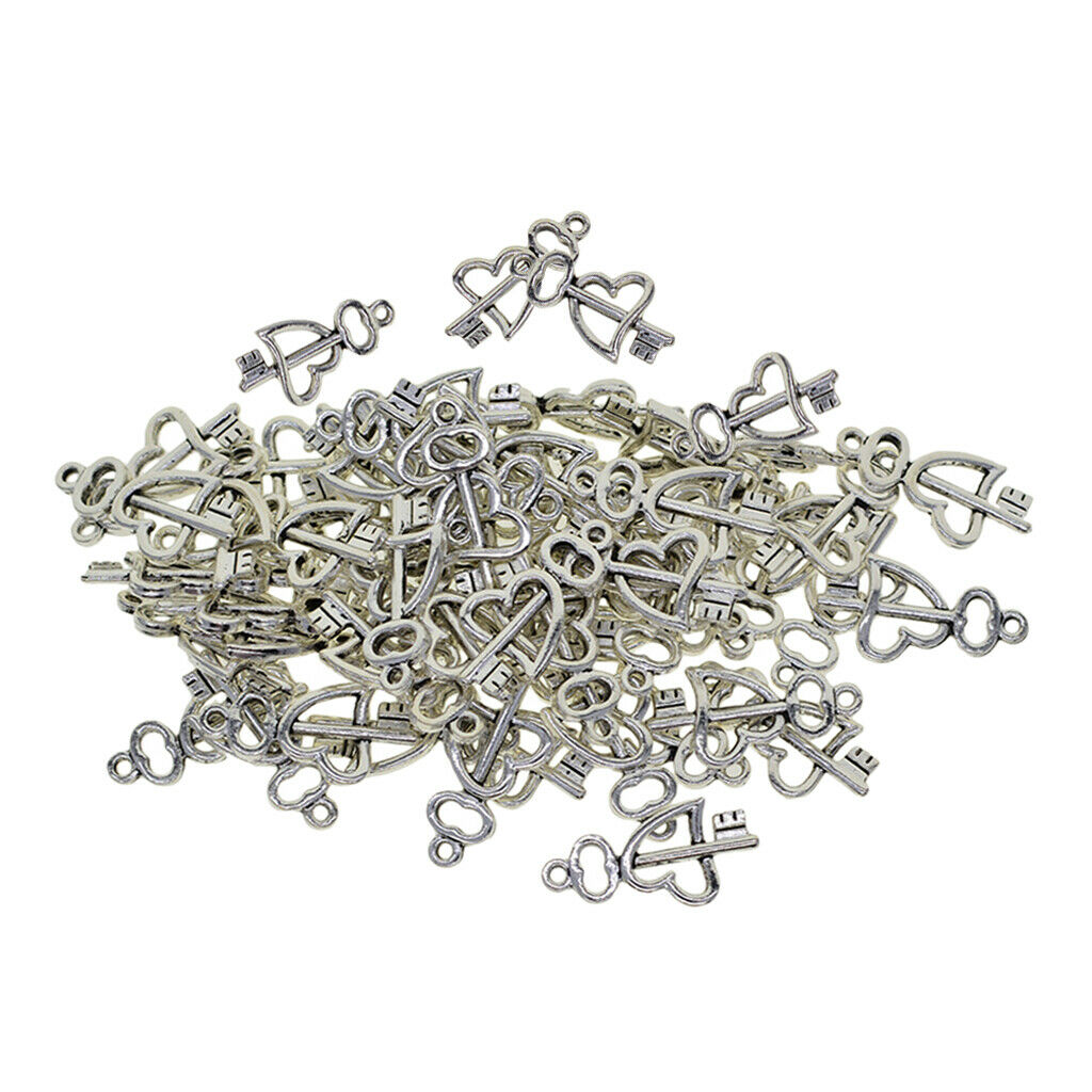 50pcs Cat Paw Pendants Peace Love Heart Diamond Hanging Decor heart