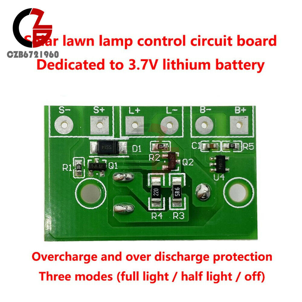Solar Lamp Panel Board Night Light LED Lamp Control Switch Photoinduction 3.7V