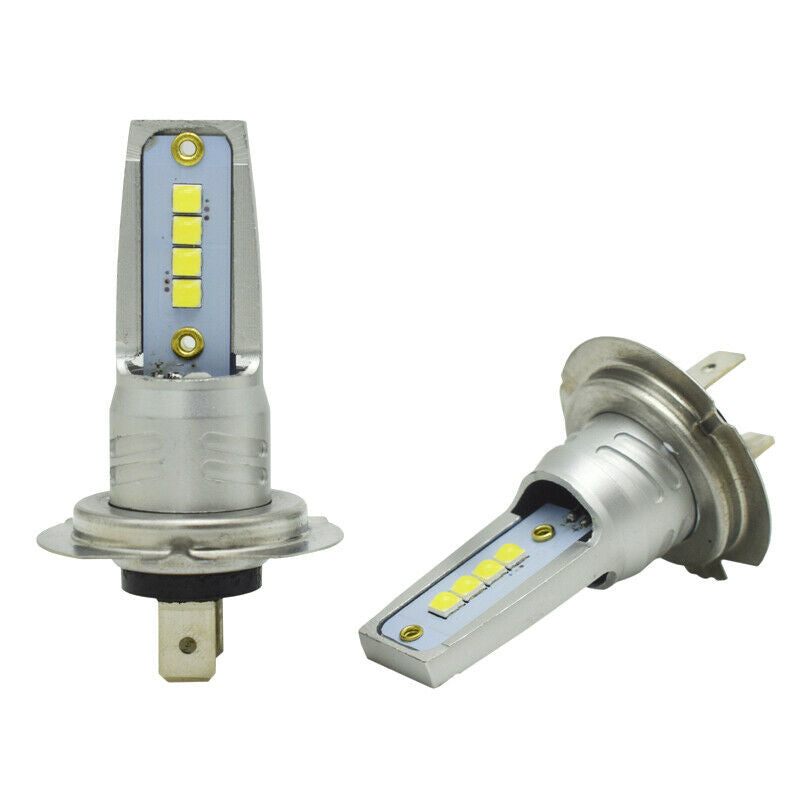 2pcs 6000K 55W H7 White LED Bulb Canbus Car SUV Headlight Fog Light Lamp 15000LM