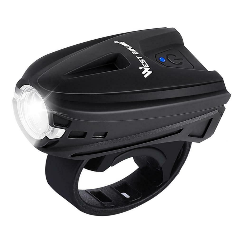 Waterproof Bike Front Light Cycling Handlebar USB Lamp Torch Flashlight