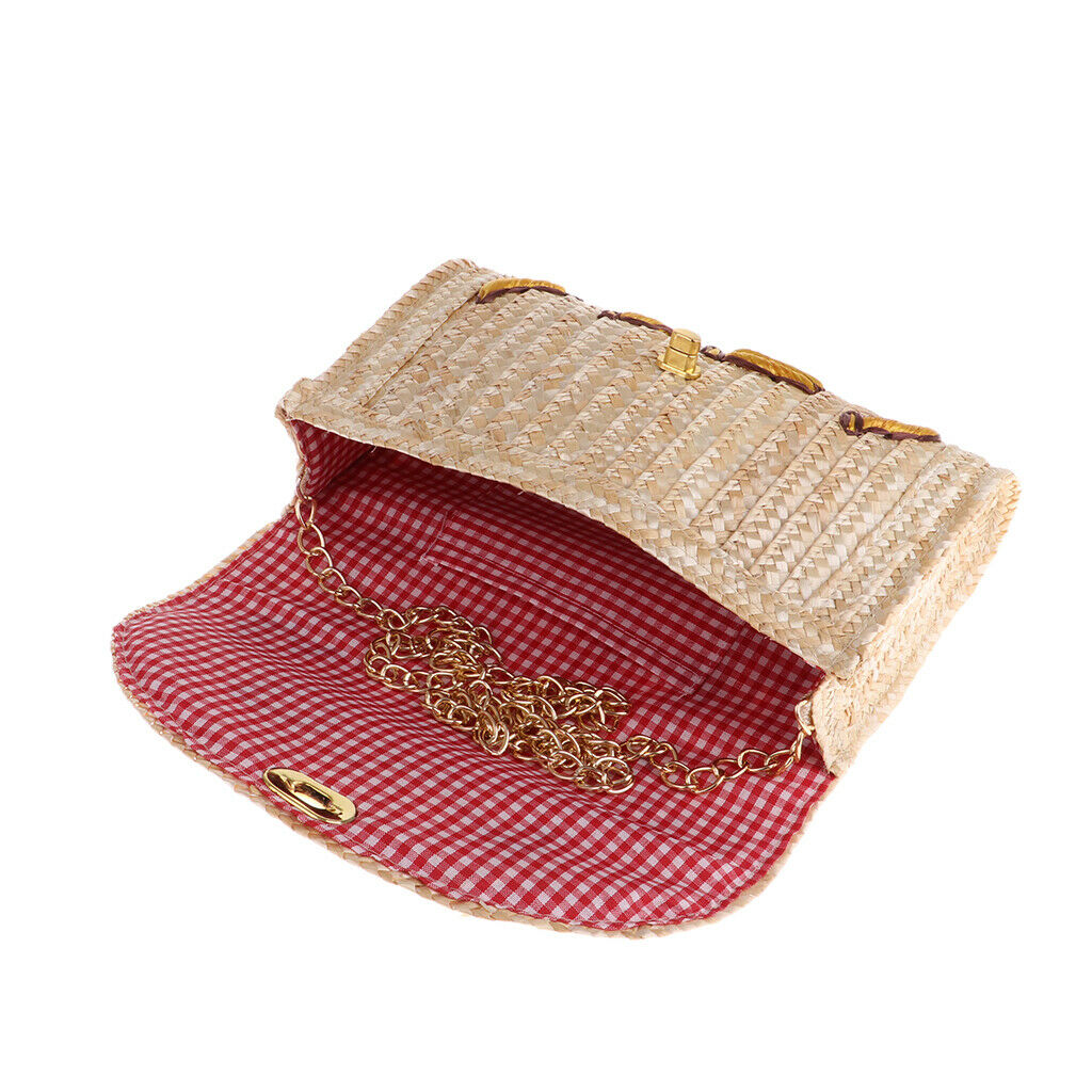Rattan Straw Woman Tote Bags for Beach Sea Shopper Style 2