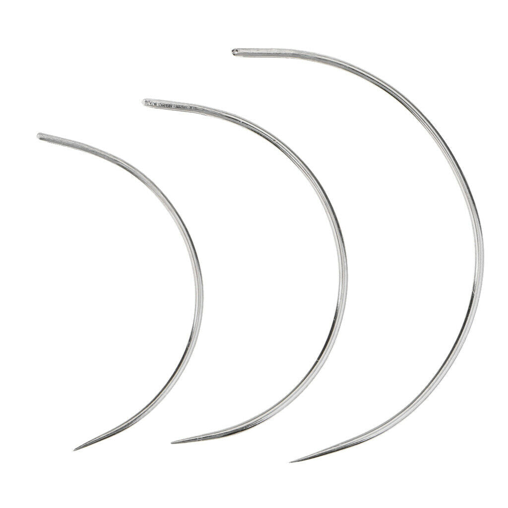 3 Pieces Curved Needles Sewing,  Tool Craft Sewing Decoration