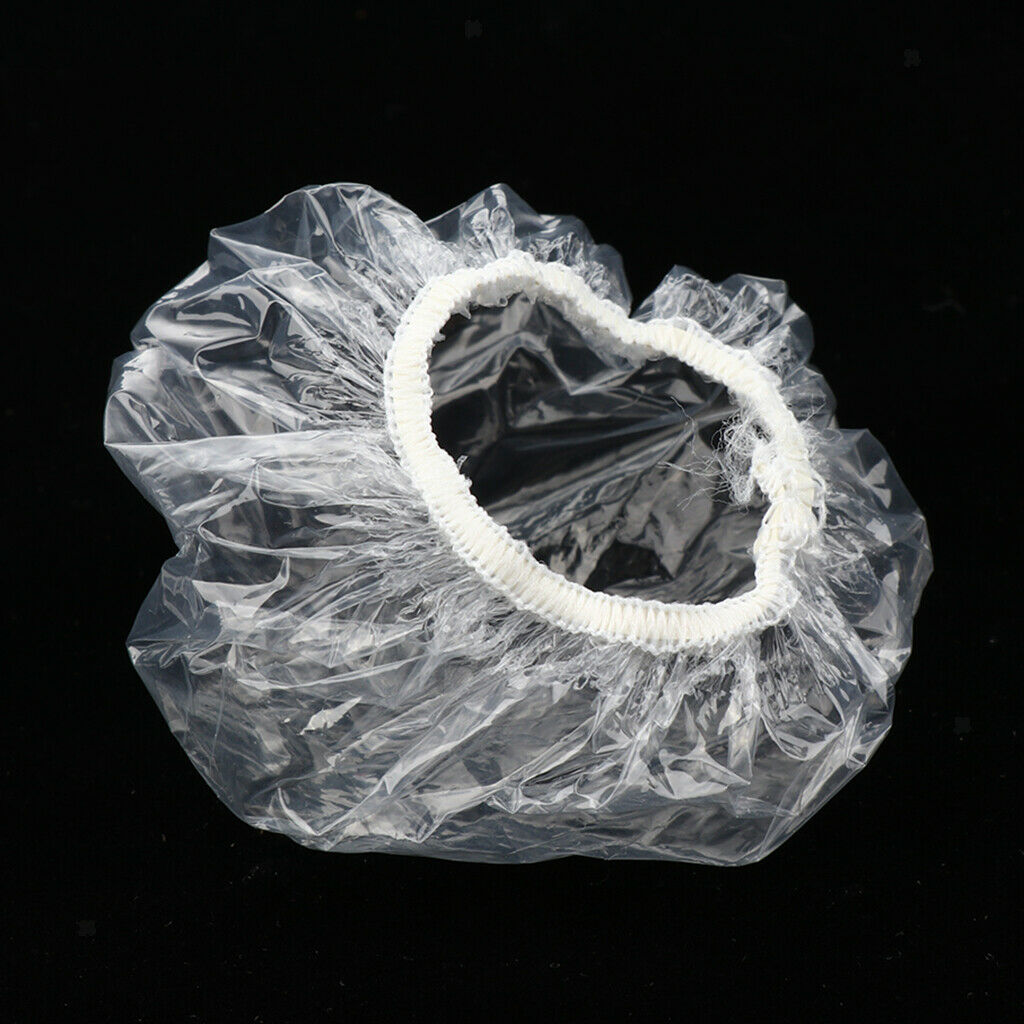 200 Clear Disposable Shower Shampoo Waterproof Ear Cover Hair Color Dye