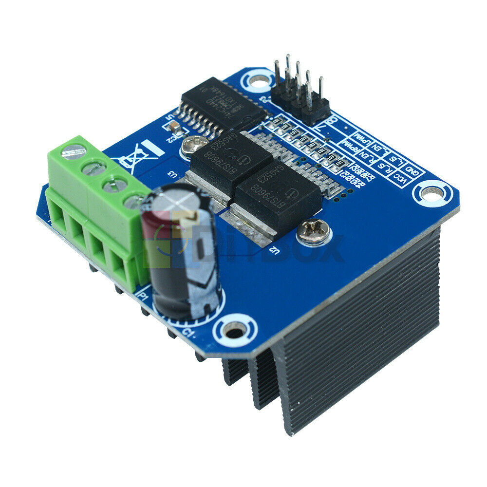 Double BTS7960B DC Stepper Motor Driver H-Bridge PWM  43A For Arduino Smart Car