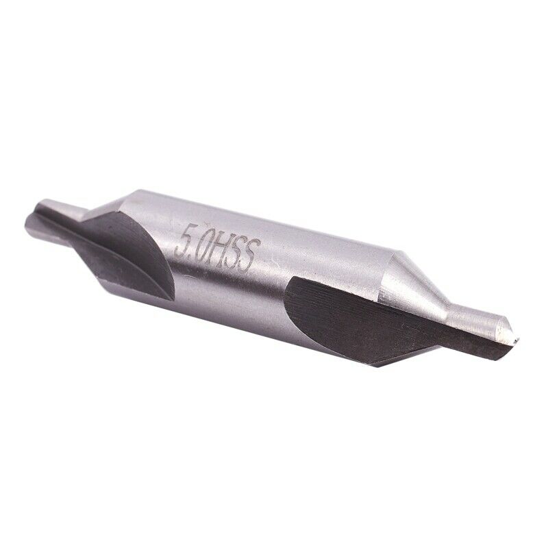 5 x HSS Drill Bits Drills Combined Center Center Countersink Bit Tool 60th GraD7
