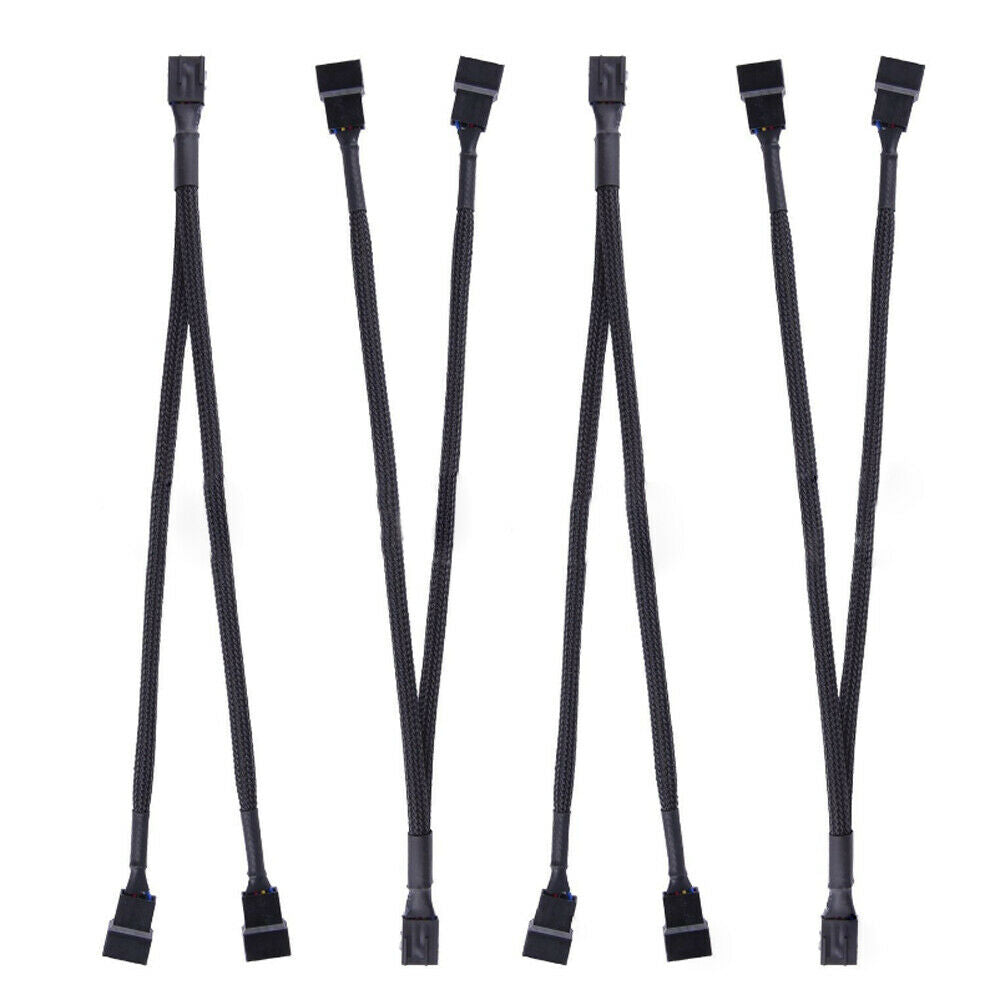 For CPU PC Case Fan 26 cm 3/4Pins PWM To Dual PWM Power Y Splitter Adapter Cable