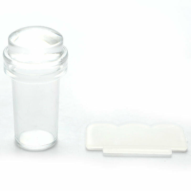 2.4cm Jelly Nail Art Stamper Scraper Set DIY Design Silicone Stamping ToolsFCA