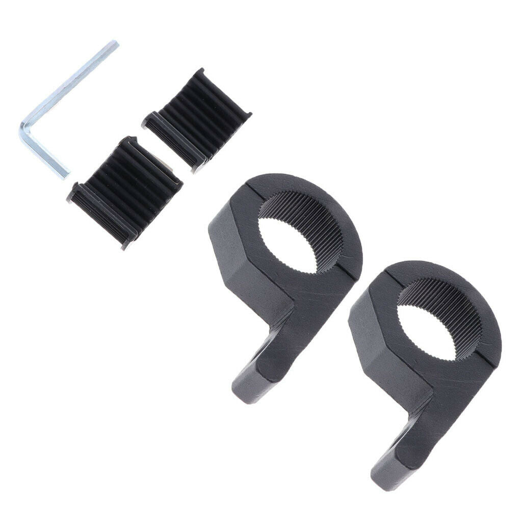 4 x Motorcycle Crash Bar Guard, Fog Light Clamp Bracket Water Resistance