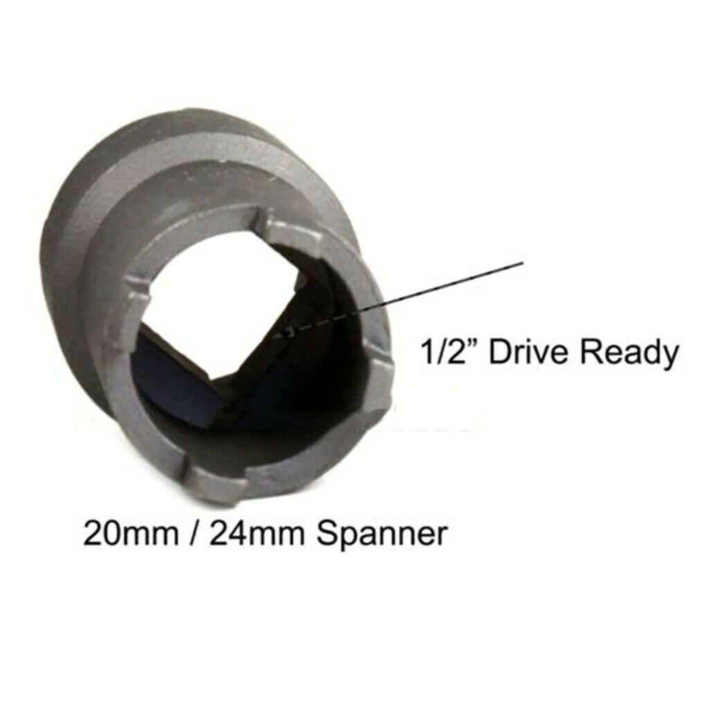 BLACK 20mm & 24mm LOCK NUT SOCKET TOOL for MANY