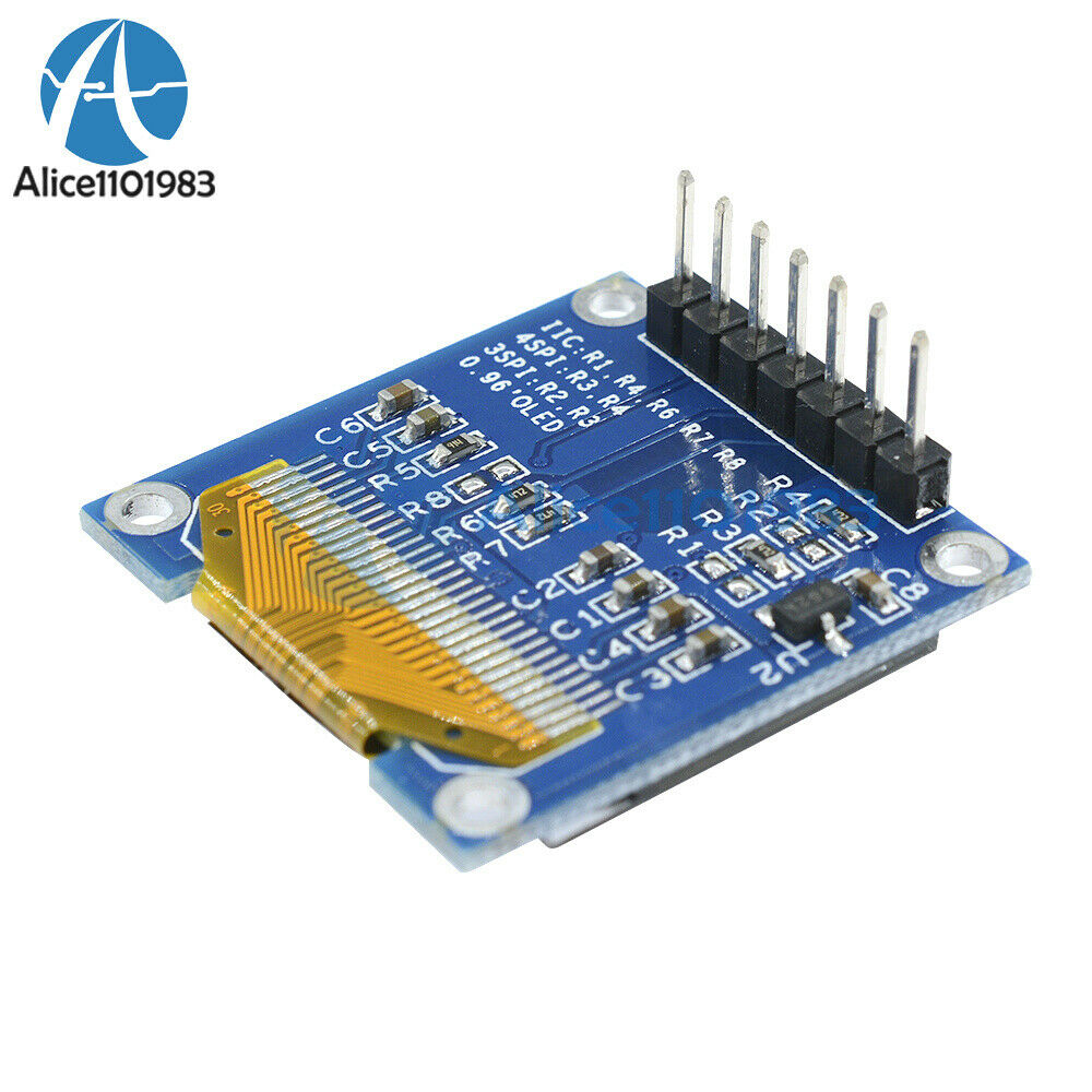5PCS White 3-5V 0.96" SPI Serial 128X64 OLED LCD LED Display Module for Arduino
