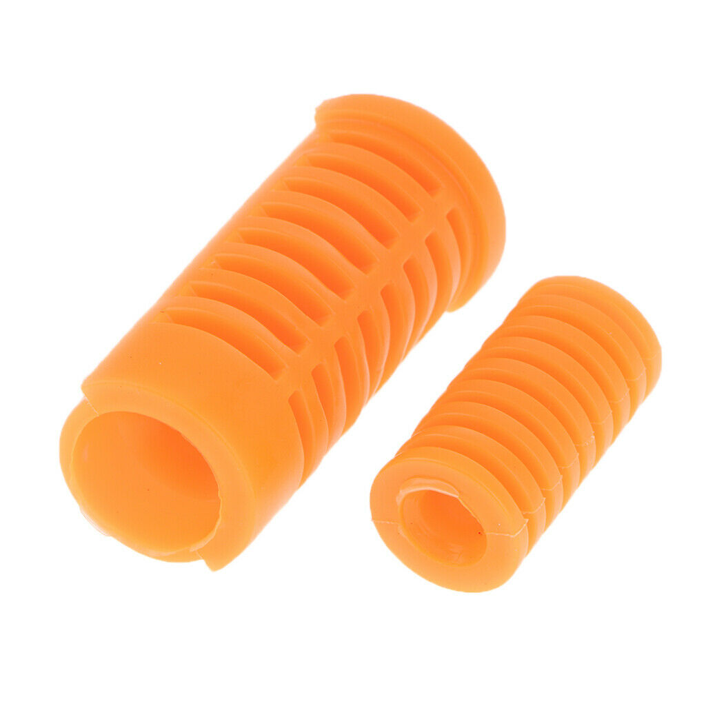 Motorcycle Gear Shift Shifter Lever Rod&Footrest Pedal Rubber Cover 2 Colors