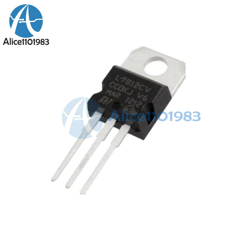 10PPCS L7812CV LM7812 L7812 TO-220 Voltage Regulator IC Module