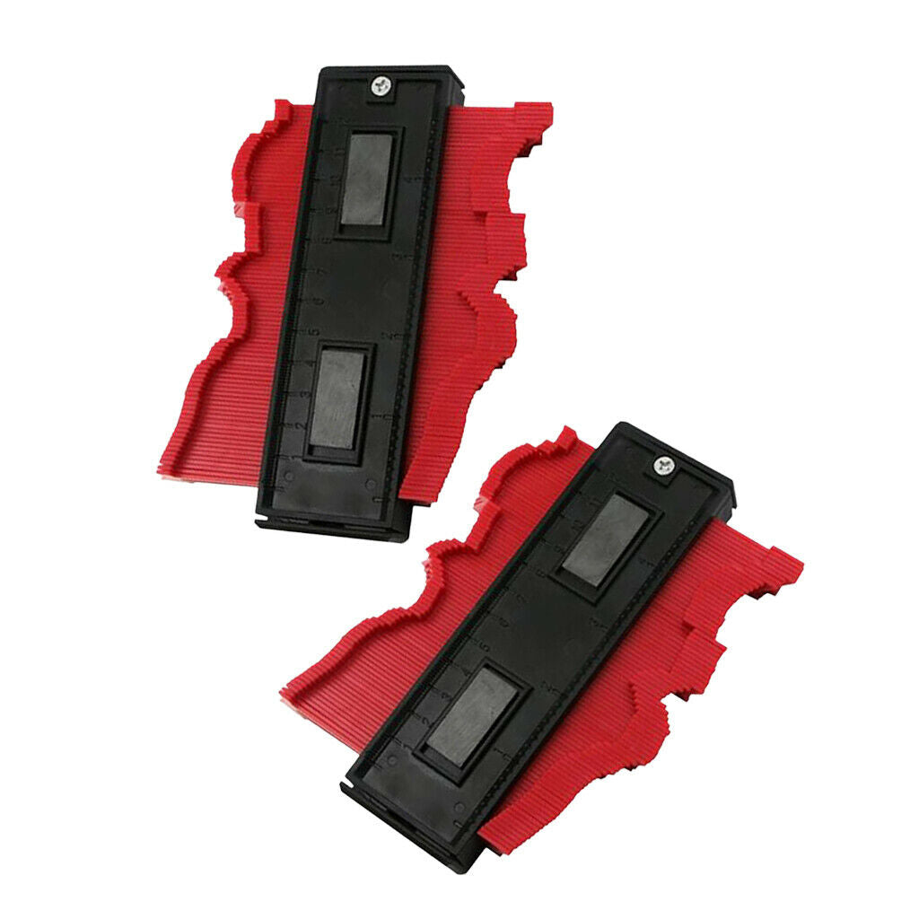 2 Pieces Duplicating Contours of Irregular Profile Measurement Gauge 120 Mm -