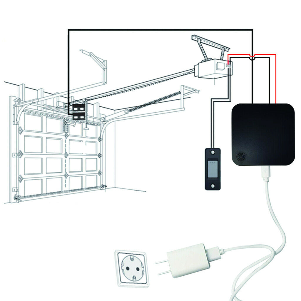 Smart WiFi Switch Garage Door Opener App Remote Control For Google Home