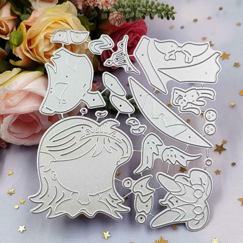 Girl Princess Metal Cutting Dies Stencil DIY Scrapbooking Album Paper Card Mold