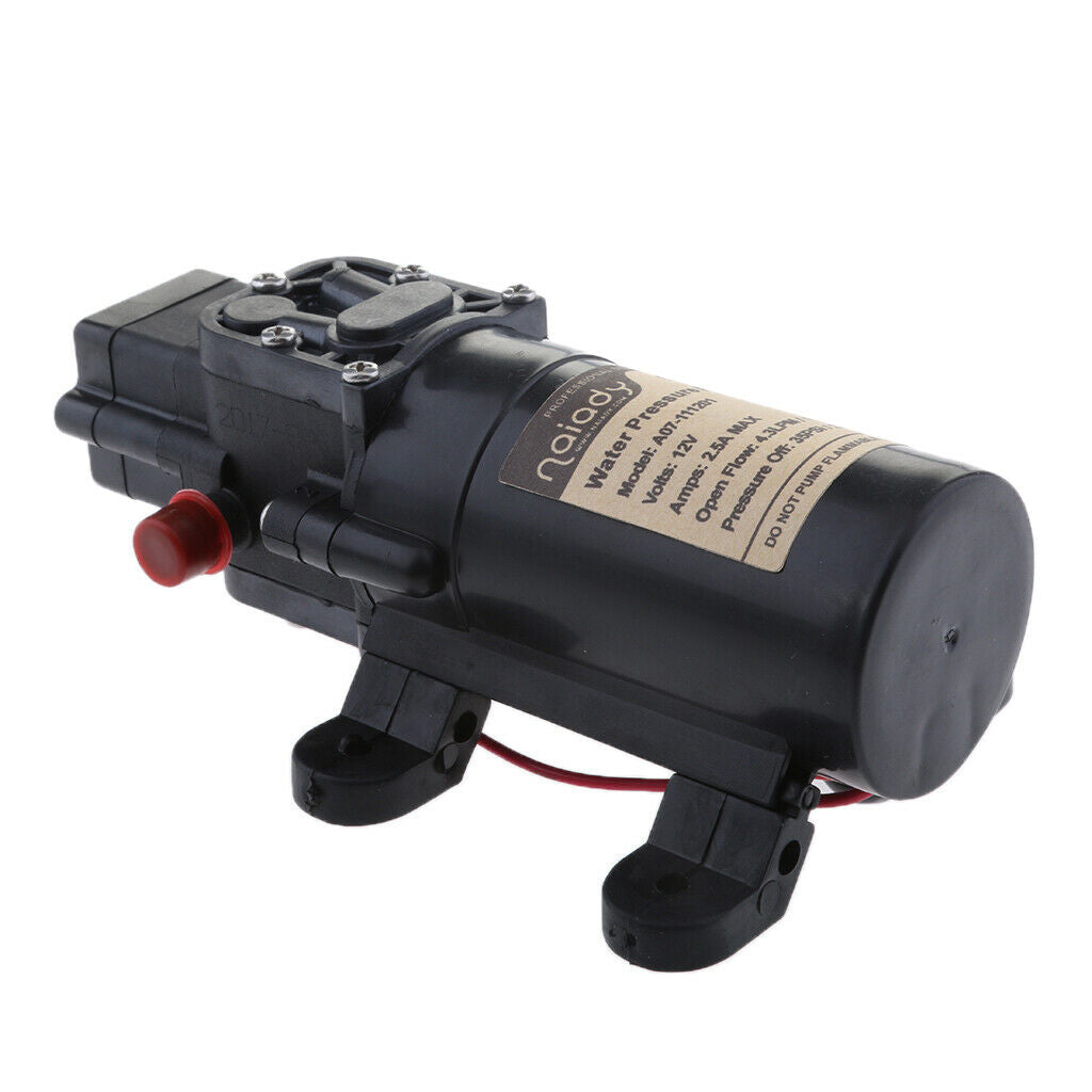 Black Diaphragm High Pressure 35PSI 4.3LPM Spraying Water Self-Priming PumP