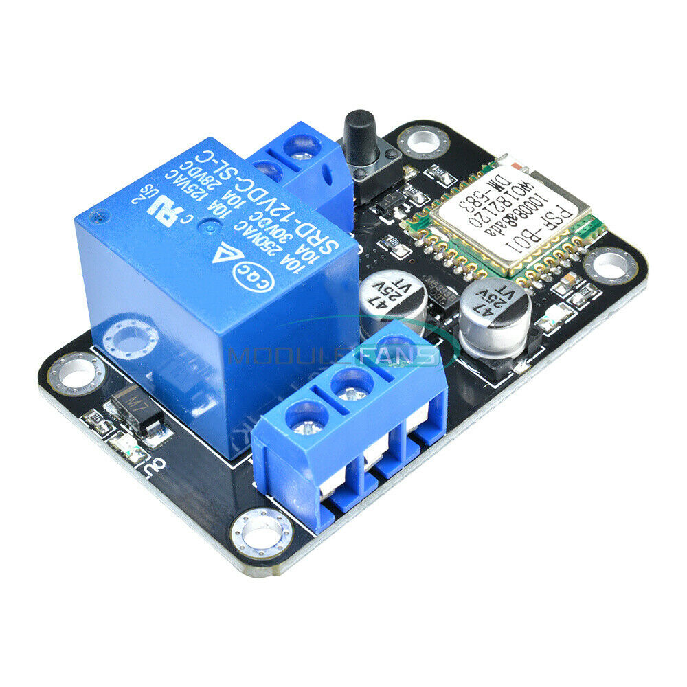 DC12V ESP8285 Smart Wifi Self-lock Switch Relay Delay Module By APP IOS Android