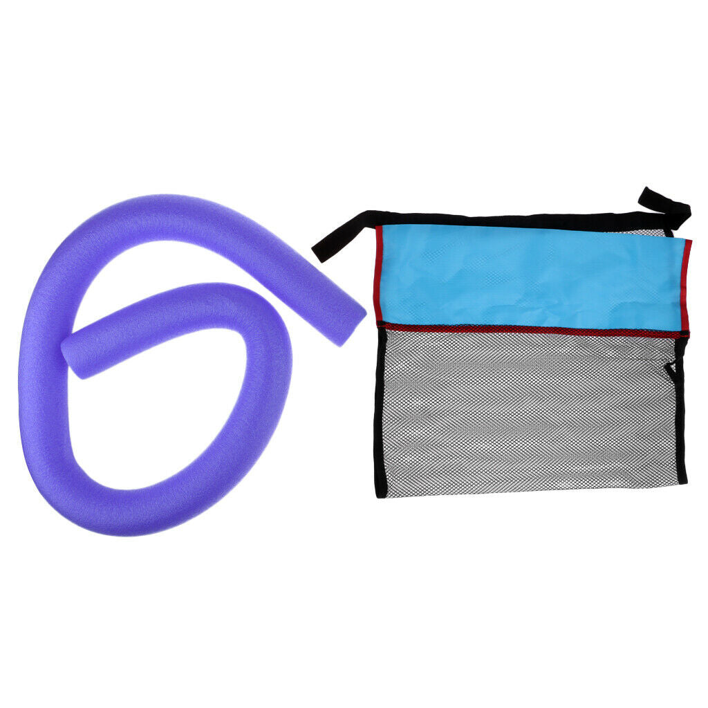 Swimming Pool Seat Noodle Sling Float Chair Net Amazing Bed Water - Purple, 6.5
