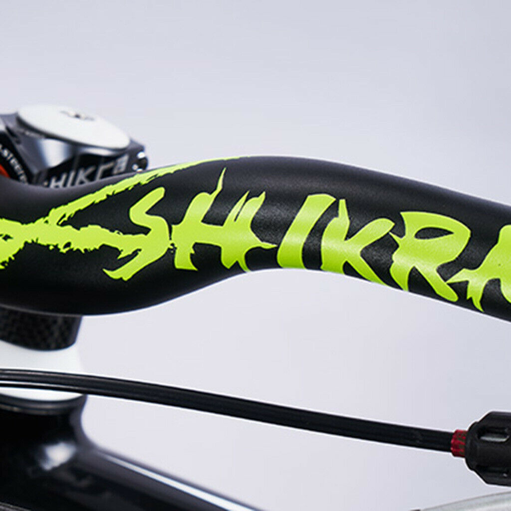 Mountain Bike Handlebar Hi-Riser Handlebar 785mm Wide Bar Black+Green