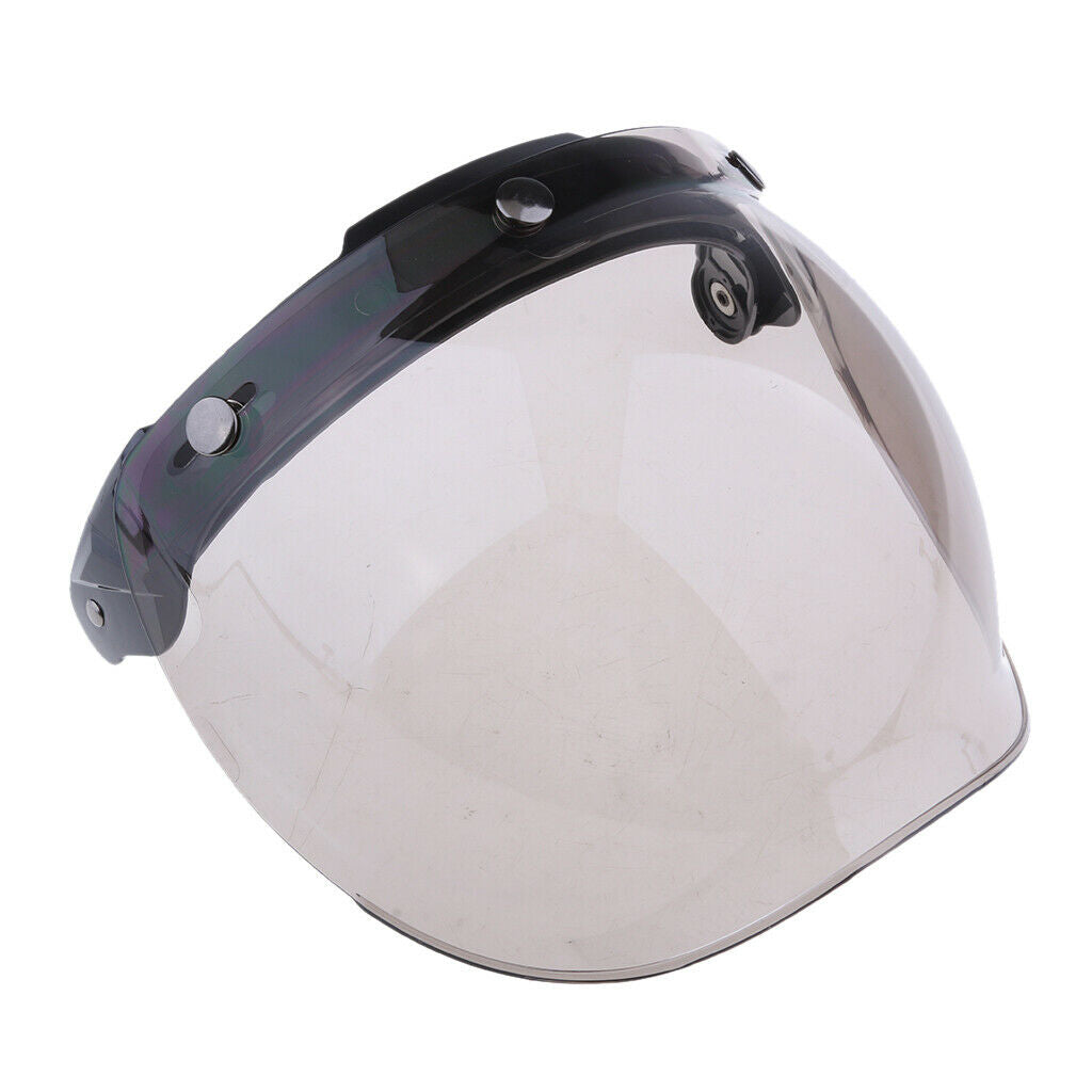 Universal Motorcycle 3-Snap Helmet Visor Shield Flip Up Down Lens Color#2