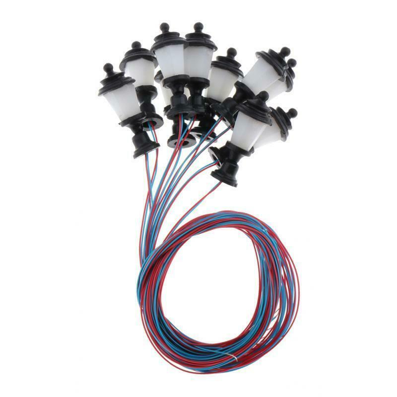 Pack of 20 1/100 Railway Landscape 3V White LED Lights Lamps Accessories