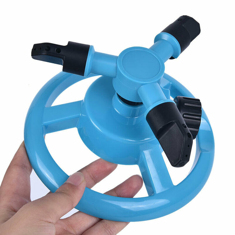 1x Garden Sprinklers Automatic Watering Lawn 360 Degree Rotating 3 Arms N.l8