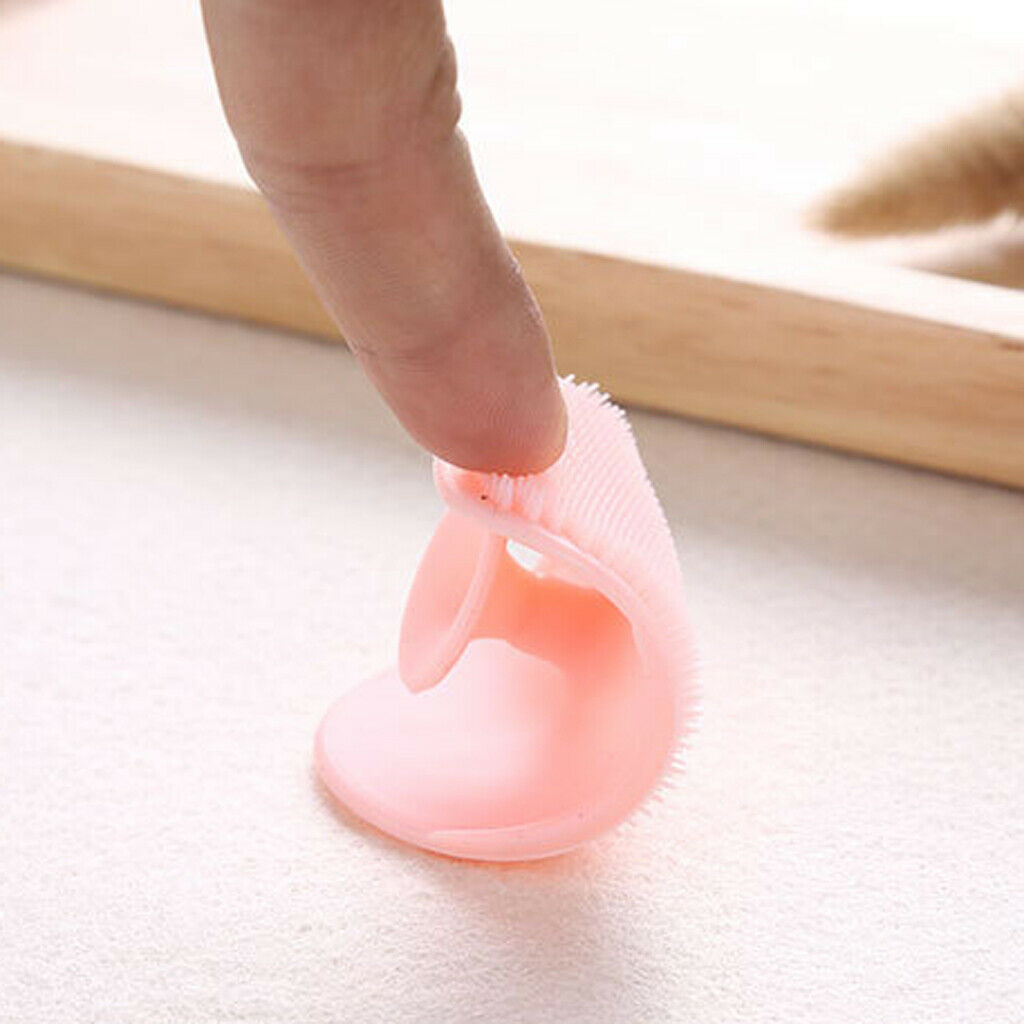 2x Exfoliator Face Cleansing Pads Silicone Facial Skin Pores Scrubber