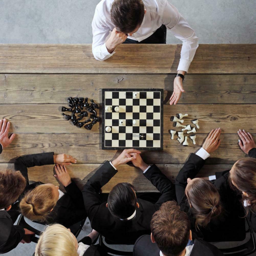 Children Outdoor Magnetic Folding Chess Set Portable Travel Board Games @